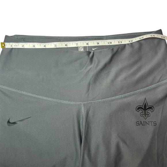 Nike NFL New Orleans Saints Football Black Dri-Fit Leggings Sz XL Activewear - Picture 11 of 14